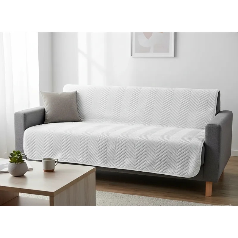 Přehoz na sedačku - pohovku SAMUEL bílá 170x210 cm, 200x220 cm Mybesthome Sleva