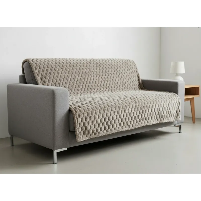 Koupit Online Přehoz na sedačku - pohovku FLANELA mocca 170x210 cm, 200x220 cm Mybesthome