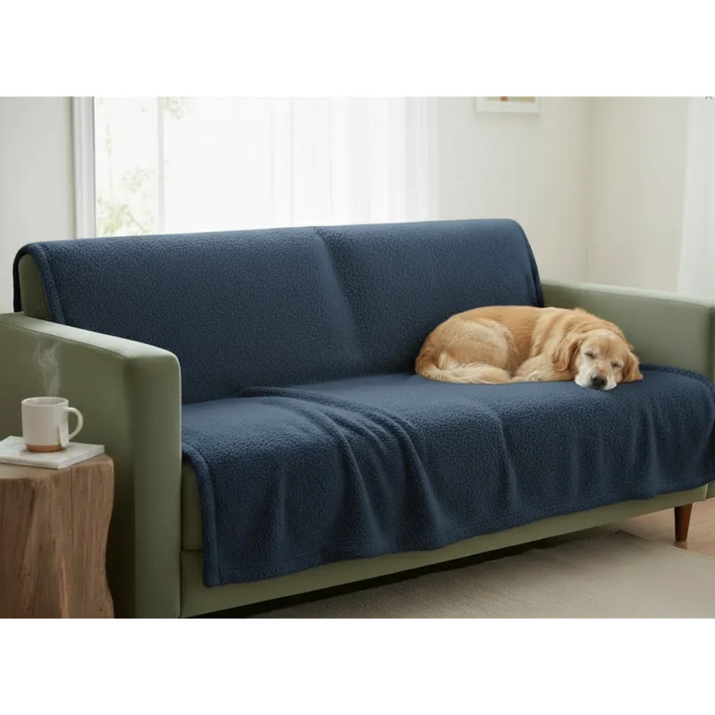Přehoz na sedačku - pohovku - deka KARIN modrá 170x210 cm, 220x200 cm Mybesthome Expresní Doručení