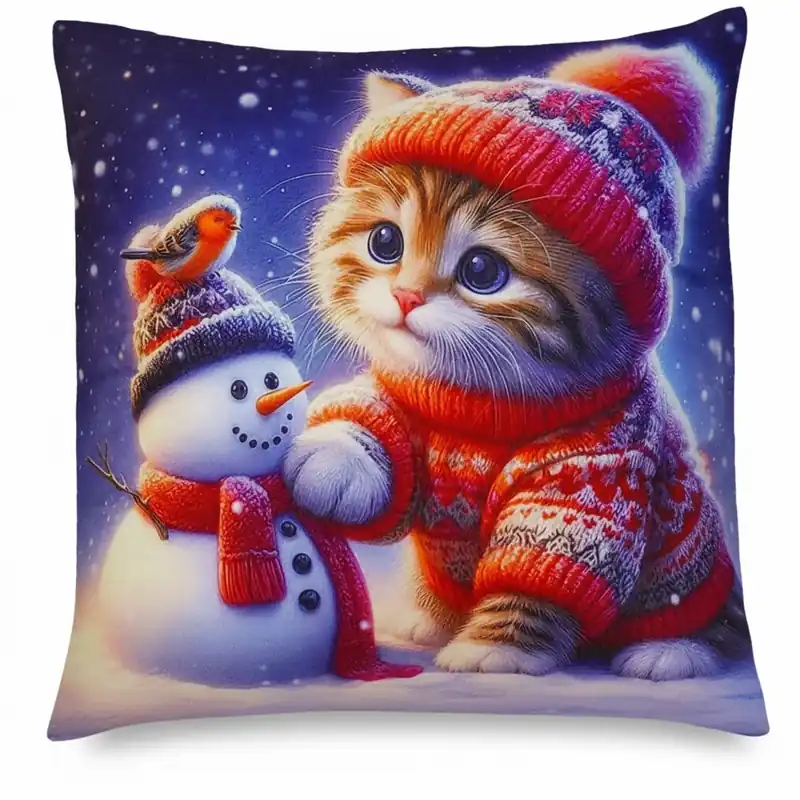 Must-Have Vánoční polštář CHRISTMAS FRIENDS III. 40x40 cm Mybesthome