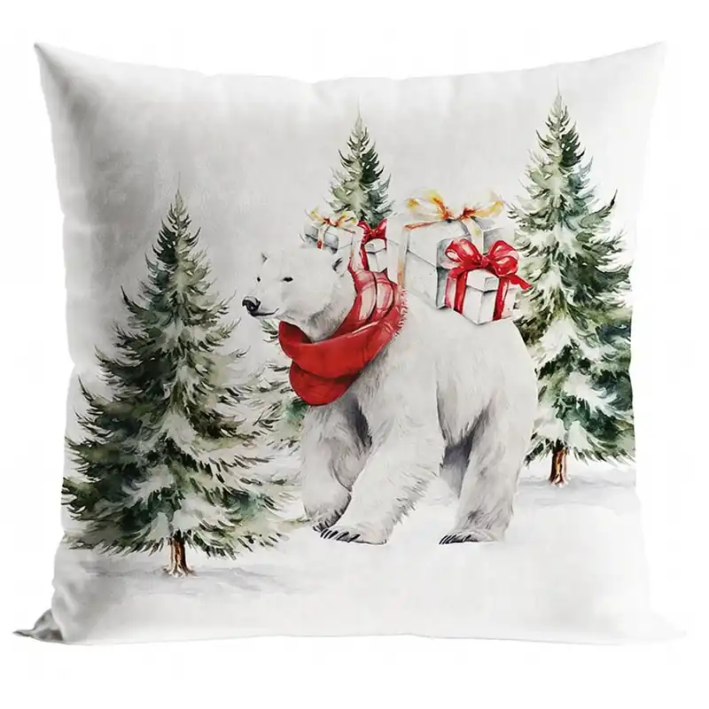 Vánoční polštář WINTER BEER 45x45 cm Mybesthome Nízká Cena