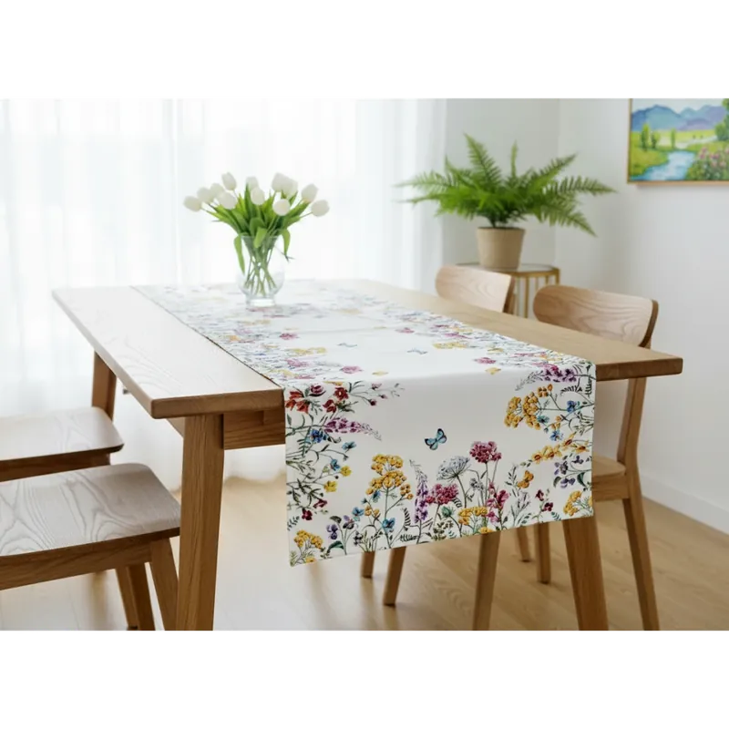 Vzorovaný ubrus - běhoun na stůl JARNÍ LOUKA II. 50x100 cm Mybesthome Expresní Doručení