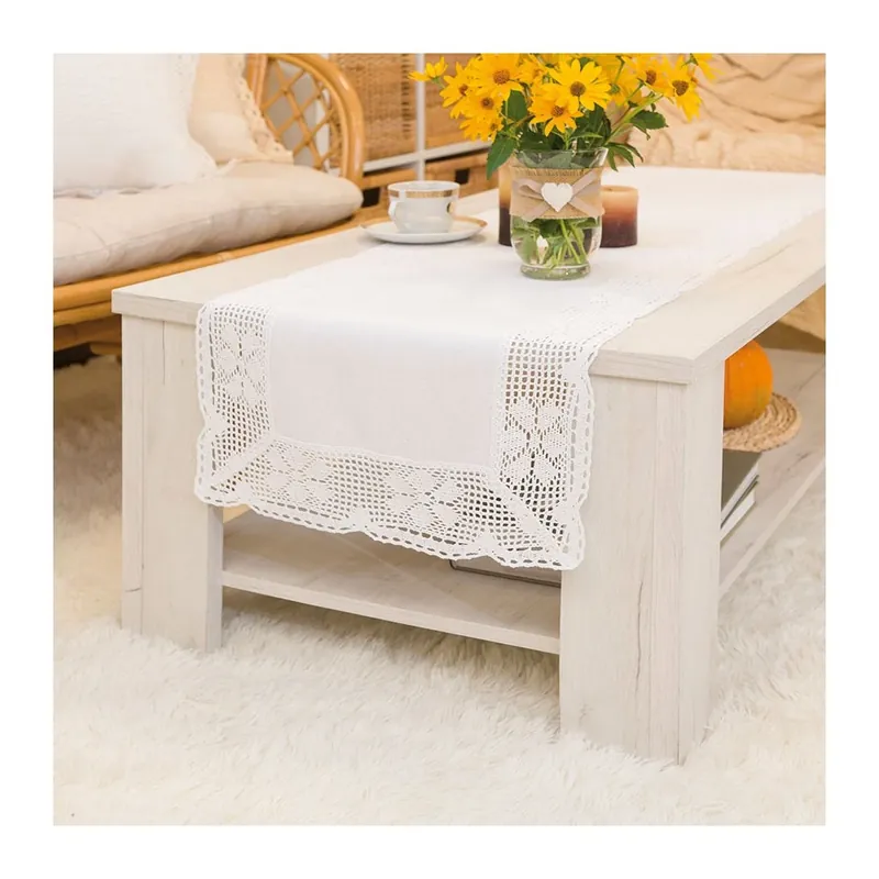 Ubrus - běhoun na stůl RACHELA s krajkou 40x140 cm Mybesthome Finální Výprodej