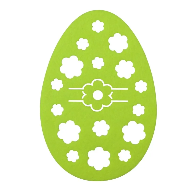 Autentický Velikonoční prostírání pod příbory EGG zelená 15x21 cm Mybesthome