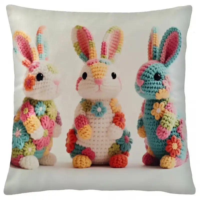 Vrácení Zdarma Velikonoční polštář BUNNY AMI V. 40x40 cm Mybesthome
