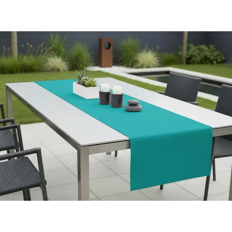 Sezónní Sleva Venkovní běhoun - ubrus RUNNER color 51 tyrkysová, různé rozměry Mybesthome