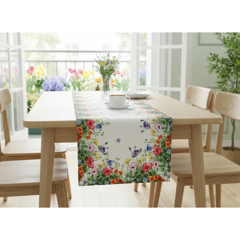 Vzorovaný ubrus - běhoun na stůl BEAUTY MEADOW 40x140 cm Mybesthome Sezónní Sleva