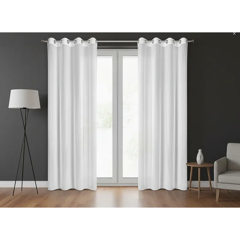 Dekorační dlouhá šifonová záclona s kroužky IZABEL 140x250 cm bílá (cena za 1 kus) MyBestHome Akční Cena