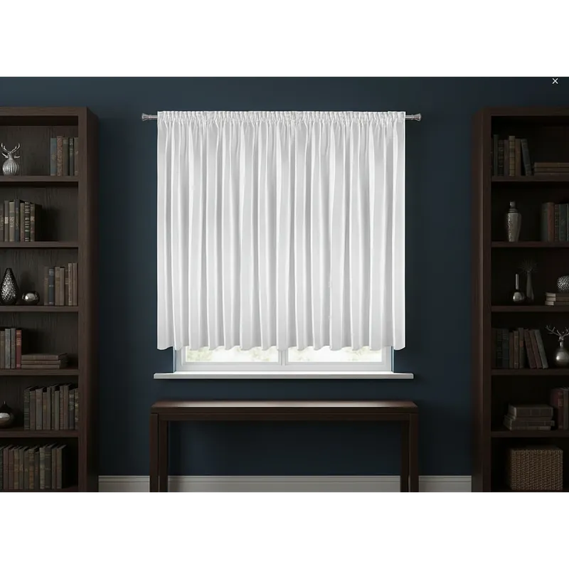 Odeslání Ihned Dekorační krátká záclona s řasící páskou s leskem SHINE 350x150 cm bílá MyBestHome