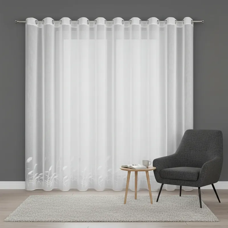 Dekorační vzorovaná záclona s kroužky SLIM 400x250 cm MyBestHome Pouze Dnes