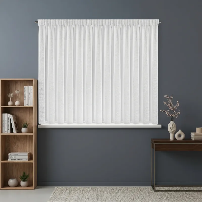 Dekorační krátká matná šifonová záclona s řasící páskou BETTY TAPE 400x160 cm bílá MyBestHome Horká Nabídka