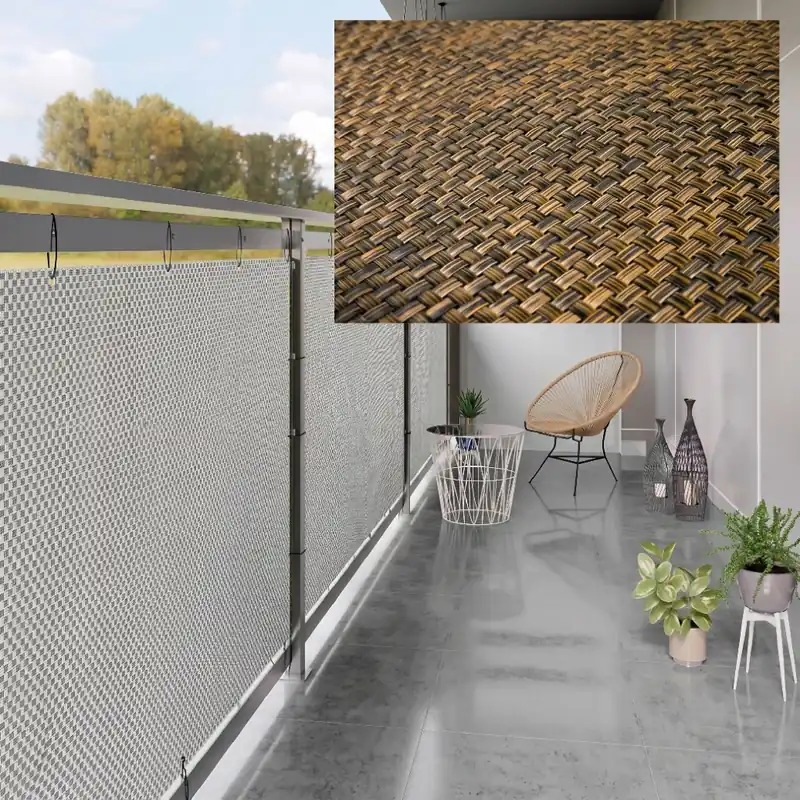 Koupit Online Balkonová ratanová zástěna PORI výška 90 cm, 100 cm - cena za 1 běžný metr hnědá MyBestHome