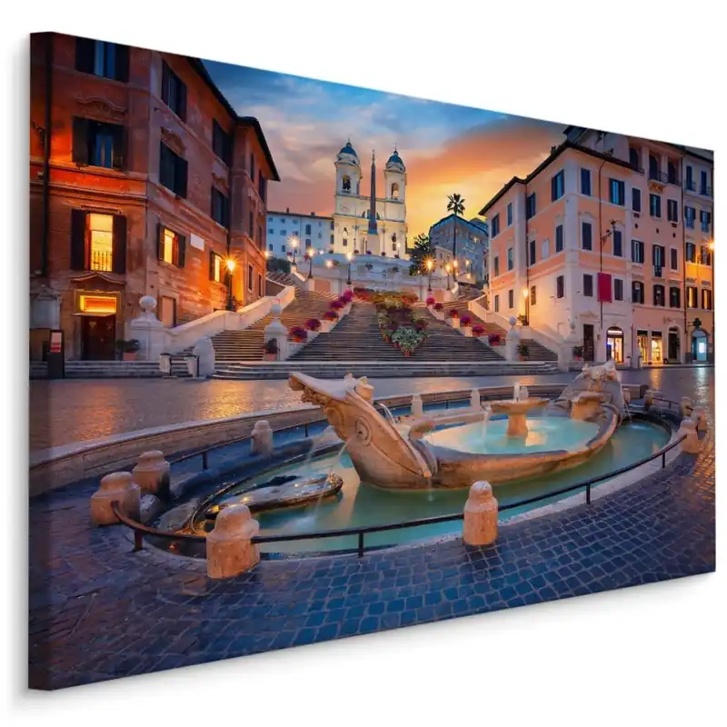 Plátno Španělské Schody V Římě 40x30 cm Akční Nabídka