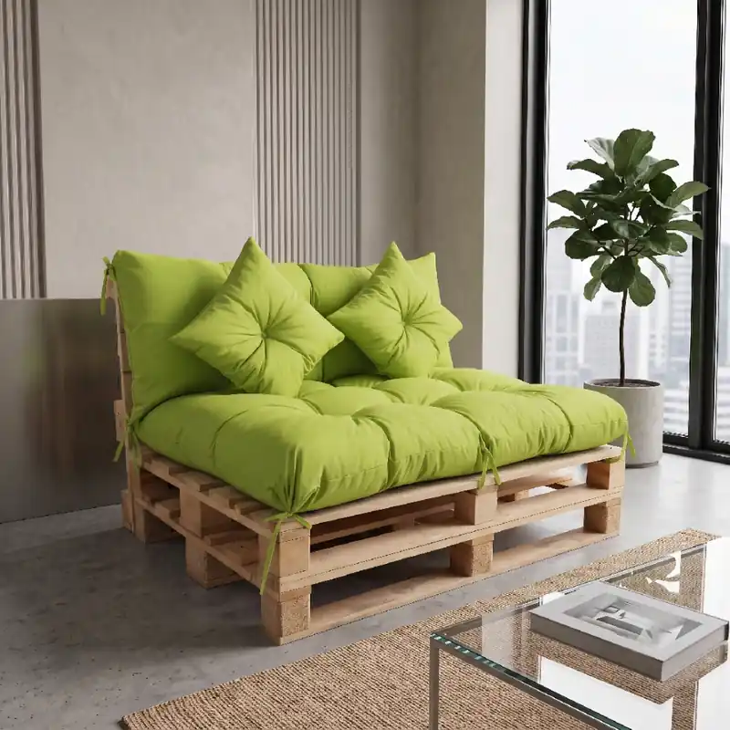 Interiérový polstr na palety LIVING 19 limonka – do obývacího pokoje MyBestHome Akce