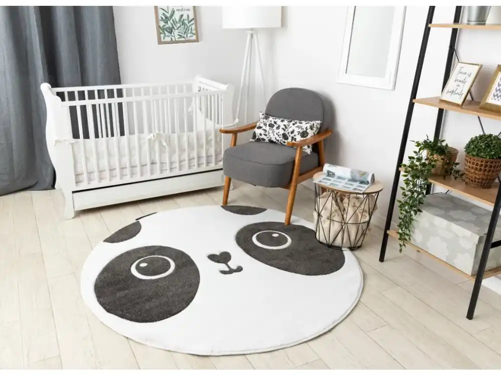 Kulatý dětský koberec Kinder - panda Novinka