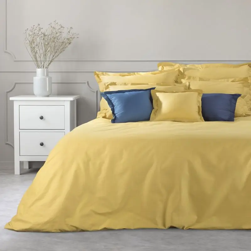 Bavlněné povlečení NOVA COLOR hořčicové Sezónní Sleva