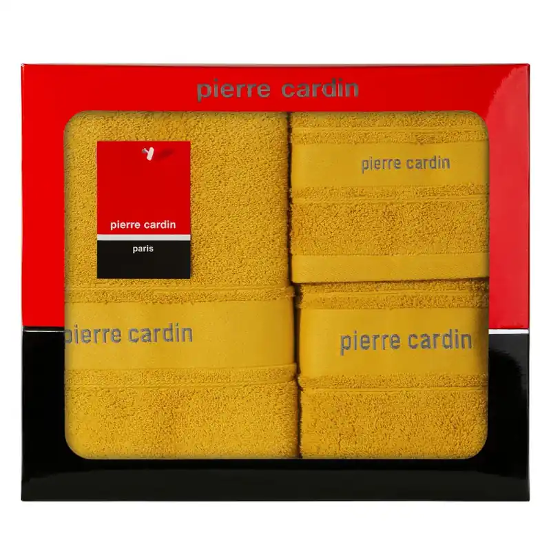 Dárková sada ručníků PIERRE CARDIN NEL hořčicová Nejprodávanější