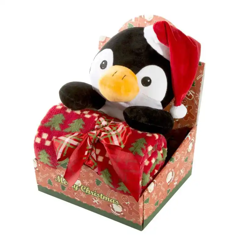 Deka GIFT s hračkou - černá / červená Oblíbený