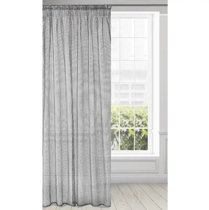 Cenová Bomba Hotová záclona BONITA šedo-stříbrná - na pásce