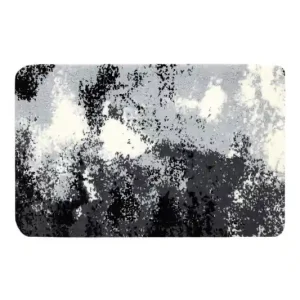 Sezónní Sleva Koupelnový kobereček ABSTRACT abstrakce, protiskluzový, měkký - šedý