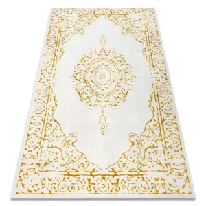 Koberec CORE 6268 Ramka, ornament - sloní kost / zlatý Novinka