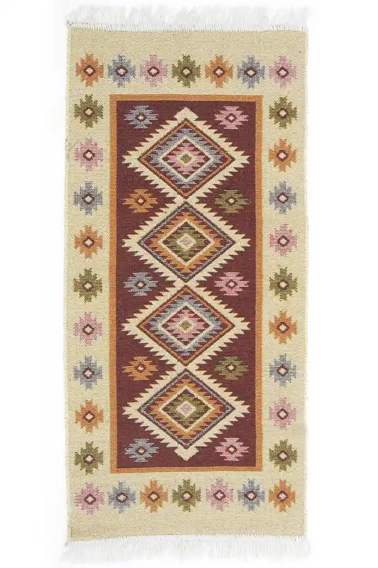 Ihned K Objednání Obojstranný koberec / behúň Kilim bordový 3