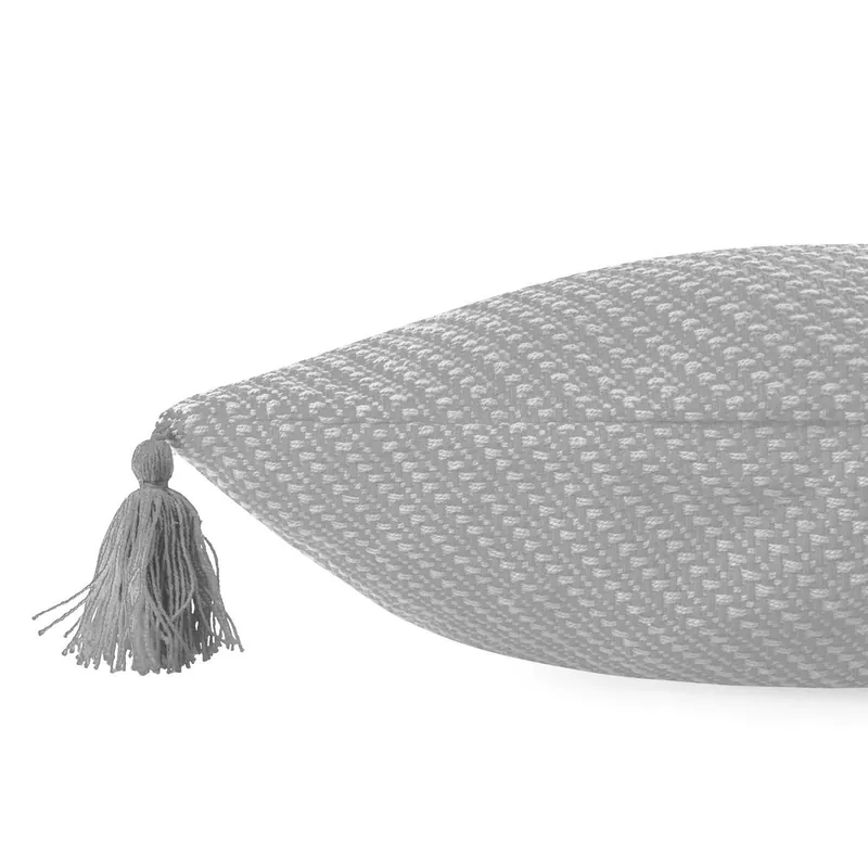 Must-Have Povlak na polštář MORRIS s třásněmi šedý