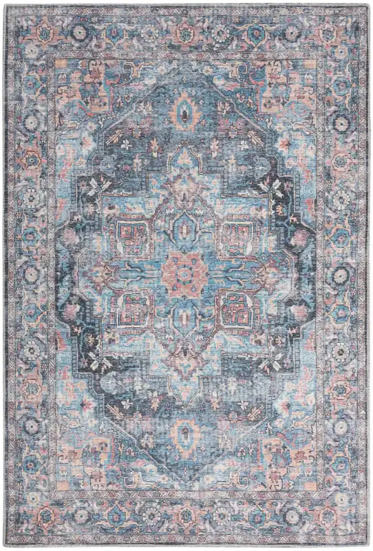 Horká Nabídka Koberec NICOLE CURTIS TRILI světle modrý / multi