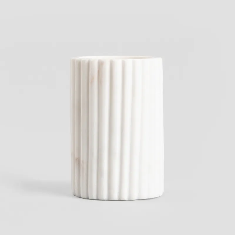 Akce Stojan na příbory MARBLE STRIPES bílý mramorový, rýhovaný 724329