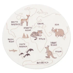 Koberec SOFTY Kids Animals World kruh Zlevněný