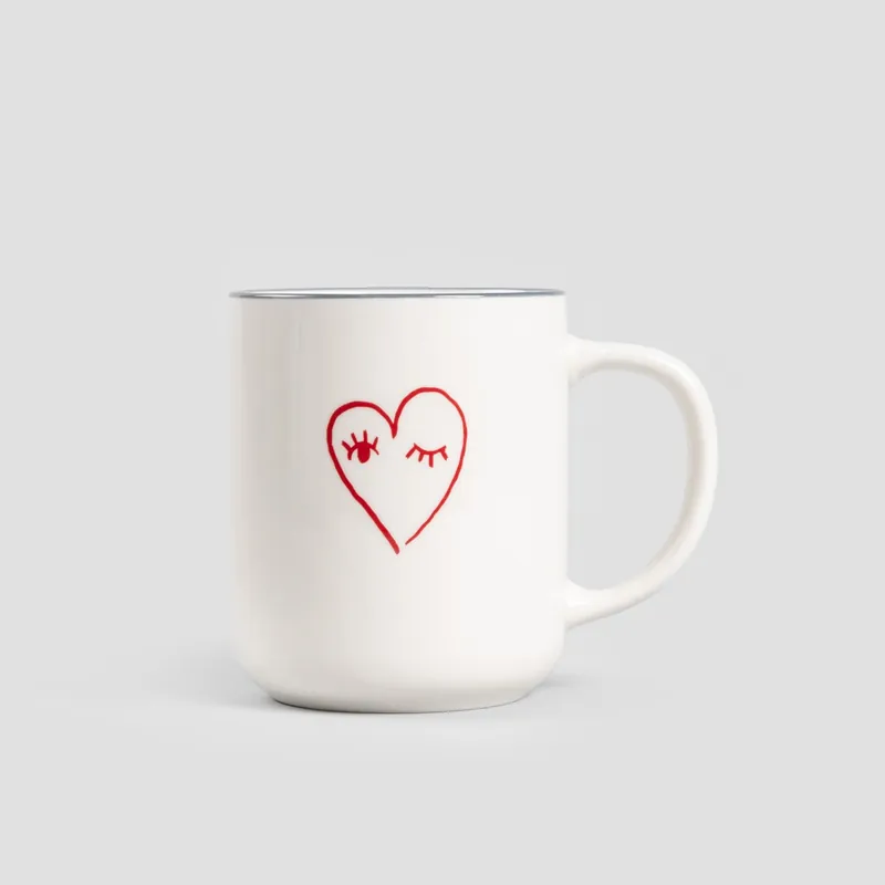 Vysoce Kvalitní Hrnek LOVELY LIFE se srdcem 745010 300 ml
