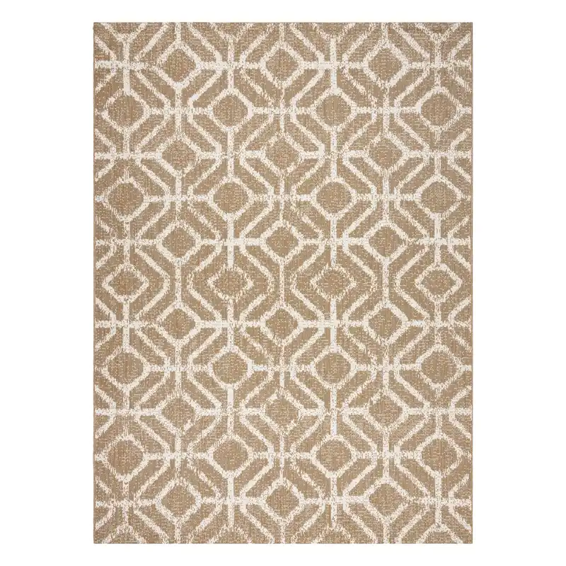 Omezená Nabídka Koberec SIZAL FLAT 48957265 geometrický ROMBY naturální / béžový