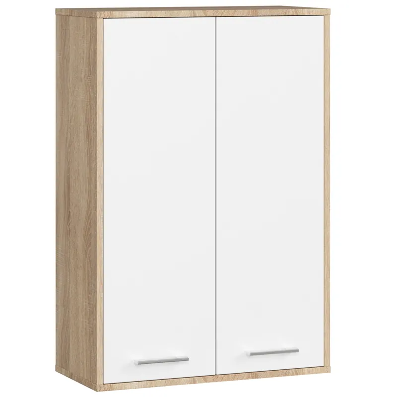 Expresní Doručení Koupelnová skříňka FIN H934 W64 2D dub sonoma / bílá