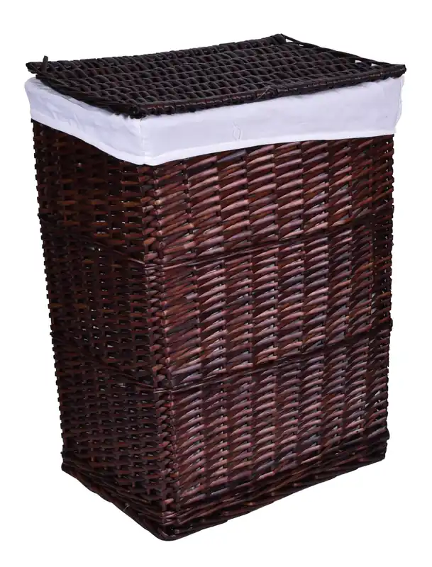 Přímo Od Výrobce Koš na prádlo 114 l proutěný hnědý