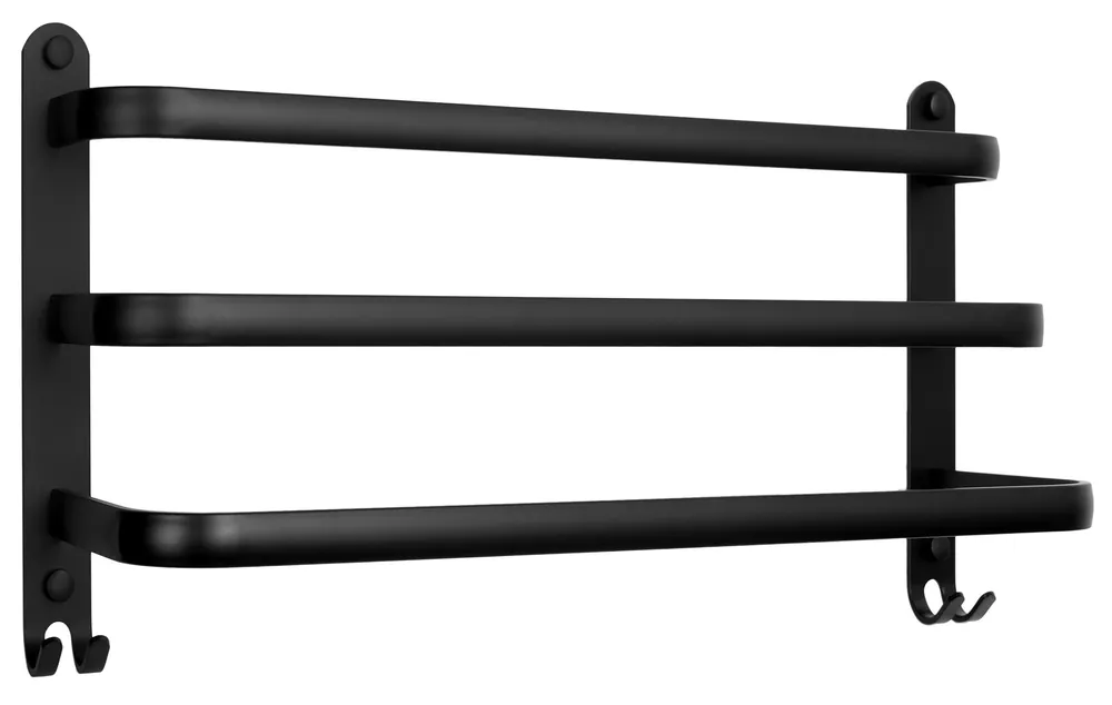 Rychlé Dodání Věšák na ručníky ATHOS 50 cm černý