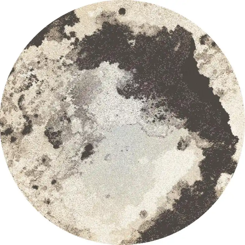 Koberec Agnella Tempo Natural Moon Grafit kruh Dokud Zásoby Vydrží