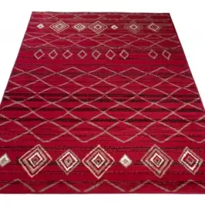 Nízká Cena Koberec CARAMEL SCARLET 3911 červený / černý