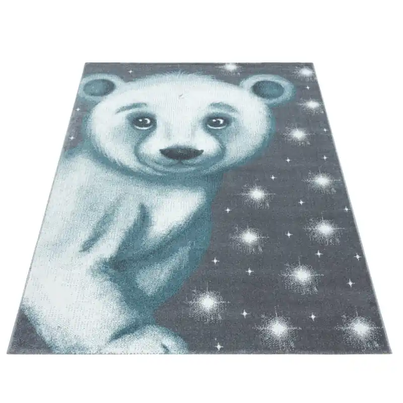 Zlevněný Dětský koberec Bambi medvěd modrý