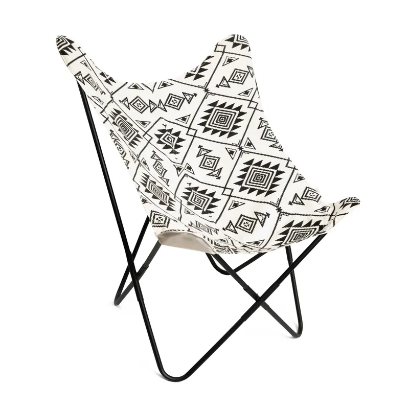 Zlevněný Křeslo BUTTERFLY s kovovým rámem, ecru ALL 807096