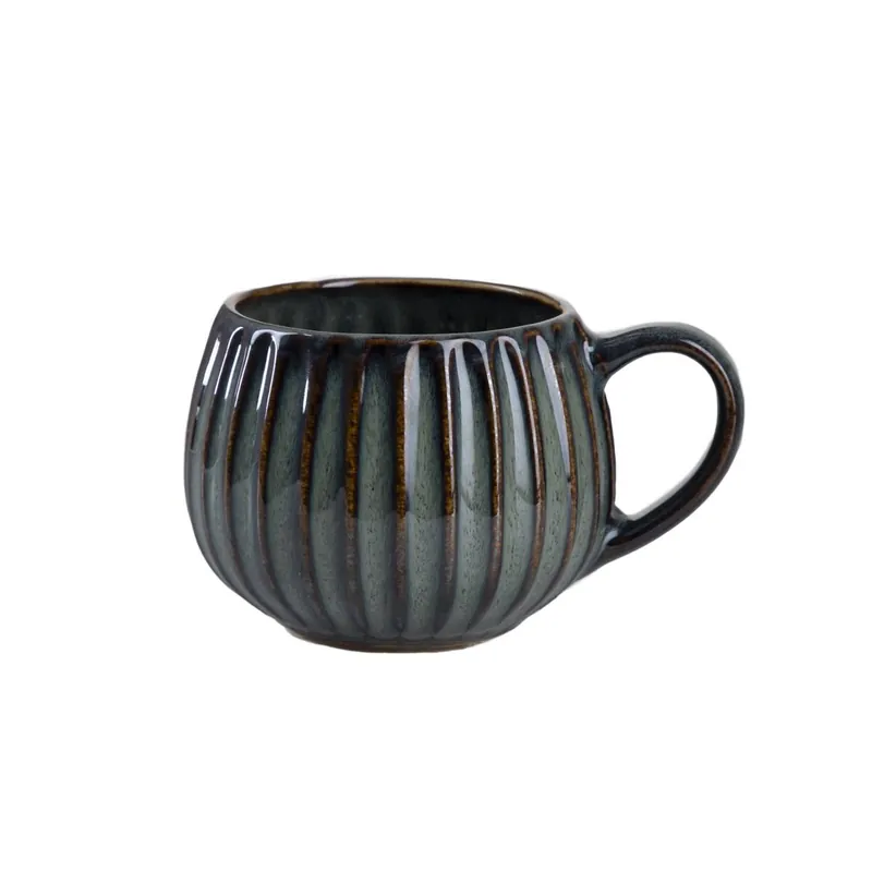 Ověřený Hrnek ALMOS ve tvaru sudu, pruhovaný modrý 710810 380 ml