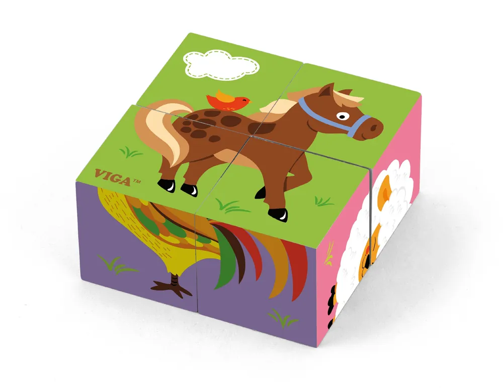 Nakupujte Hned Puzzle kostky Viga 50835 farma