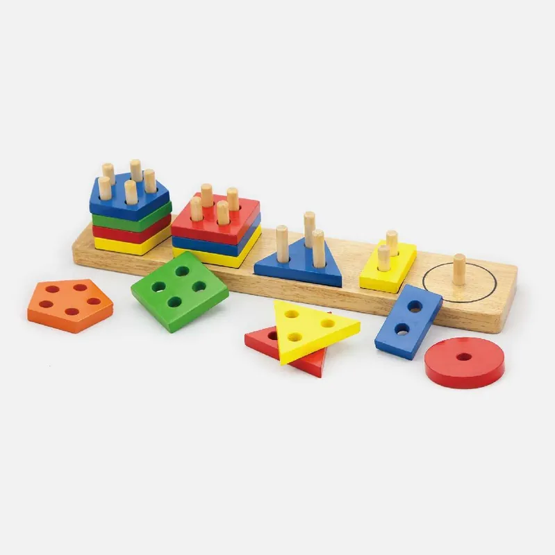 Kostky s třídičem tvarů Viga 58558 geometrické obrazce Top Prodej