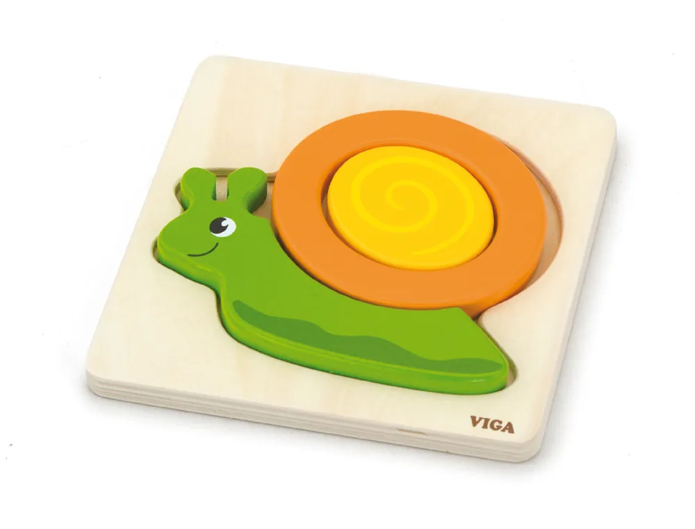 Dokud Zásoby Vydrží První dětské puzzle Viga 59931 hlemýžď