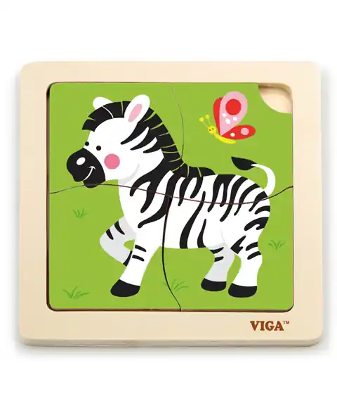 Puzzle na podložce Viga 51317 zebra Nová Kolekce