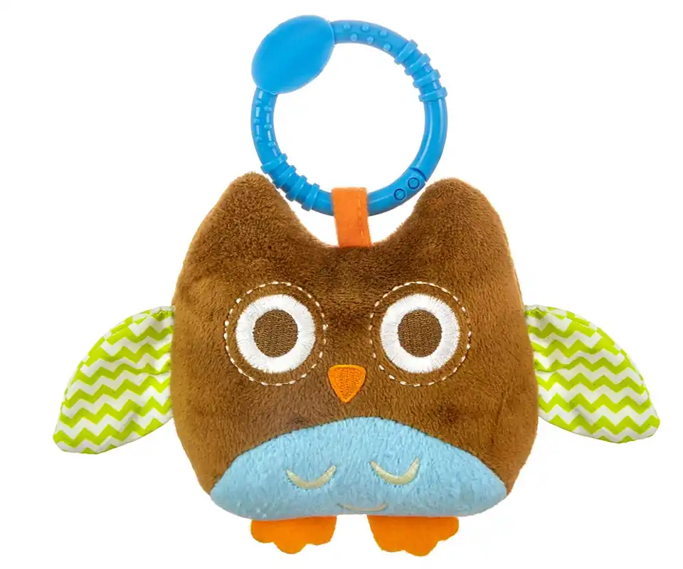 Nakupujte Hned Závěsná plyšová hračka Happy owl 2552 hnědá