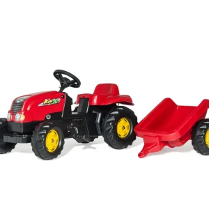 Šlapací traktor s vlečkou Rolly Toys 012121 červený Horká Nabídka