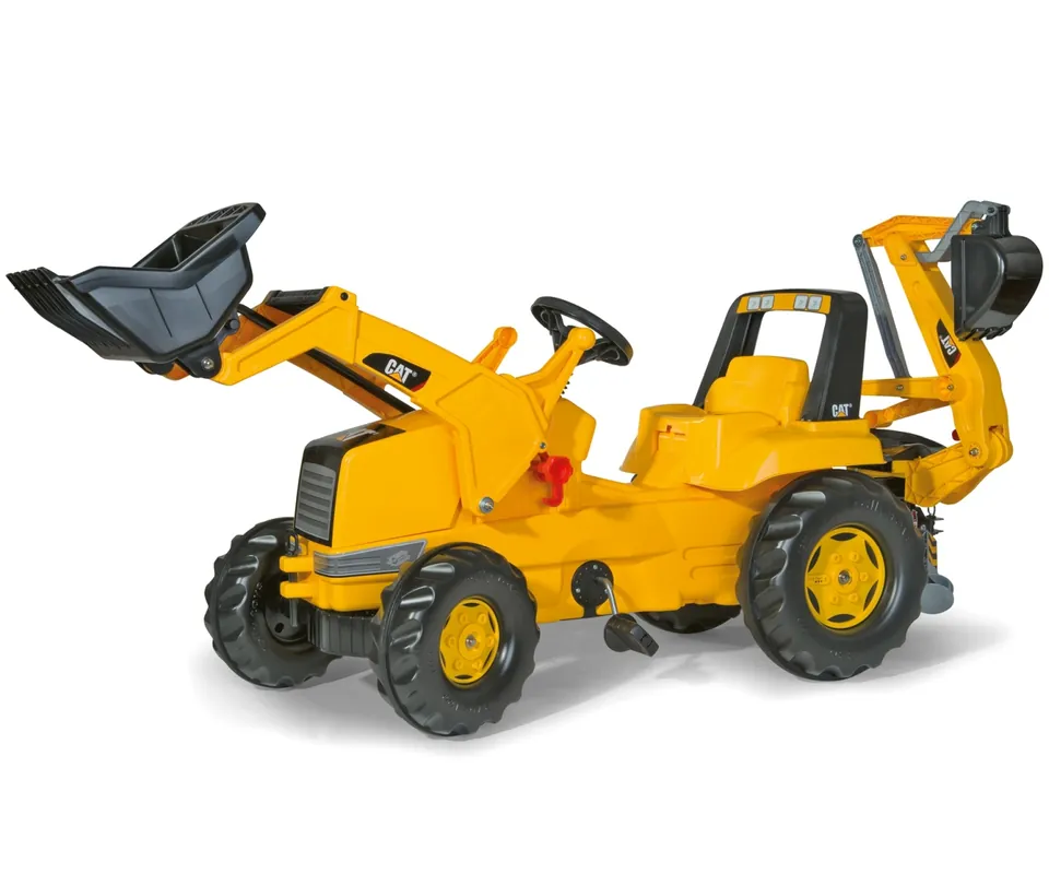 Šlapací traktor CAT s přední i zadní lžící Rolly Toys 813001 Nakupujte Hned