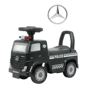 Odrážedlo Mercedes-Benz Actros policejní auto černé Jen Po Omezenou Doba