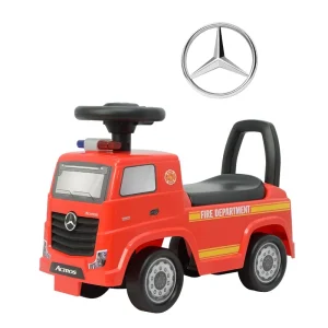 Odrážedlo Mercedes-Benz Actros hasičské auto červené Aktuální