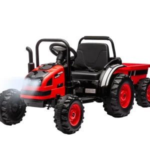 Nakupujte Hned Elektrický traktor s přívěsem Farmer červený